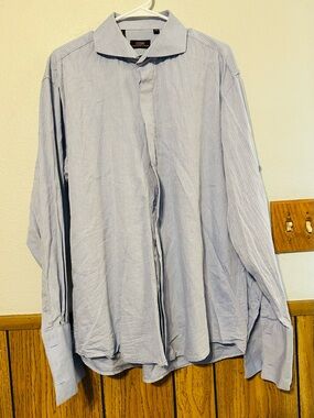 Steven Land Men's Button-Up Dress Shirt size 17 34/35